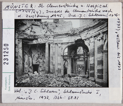 Vorschaubild Münster: Clemenskirche und Hospital, Inneres nach Zerstörung 1945 